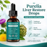 Purelia Liver Restore gotas bajo la lengua, absorción sublingual cómoda