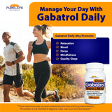 PureLife Supplements Gabatrol cápsula vegetariana en primer plano mostrando textura