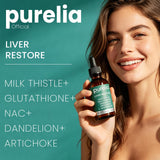 Purelia Official etiqueta con lista de ingredientes y beneficios visibles