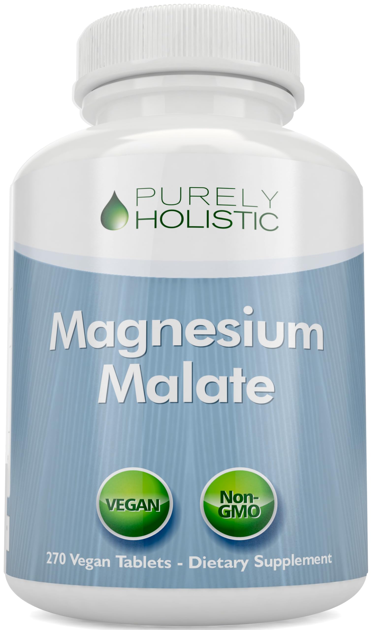 Purely Holistic frasco delante mostrando 270 tabletas y ahorro