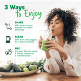 Purely Inspired etiqueta nutricional enfocada, facilita ver vitaminas y probióticos