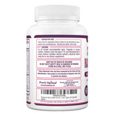 Purely Optimal etiqueta nutricional legible que muestra dosis de biotina y MSM