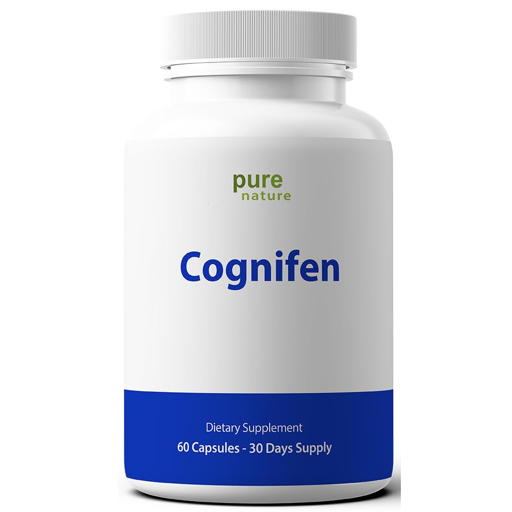 PureNature Plus frasco frontal de Cognifen mostrando etiqueta clara y beneficios