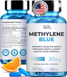 PureNutra envase frontal mostrando Methylene Blue, clarity rápida