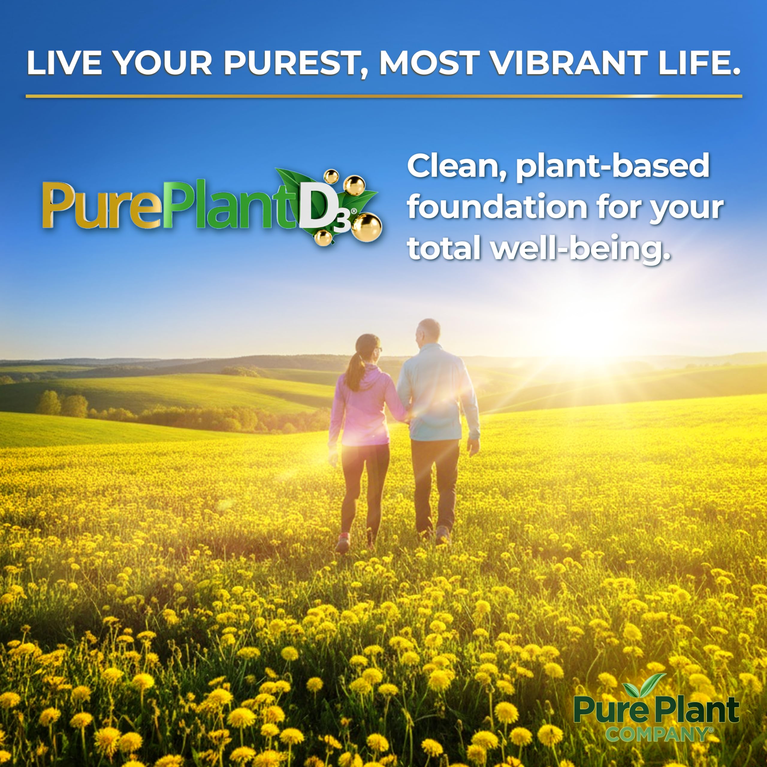 The Pure Plant Company persona tomando PurePlantD3 por la mañana con agua
