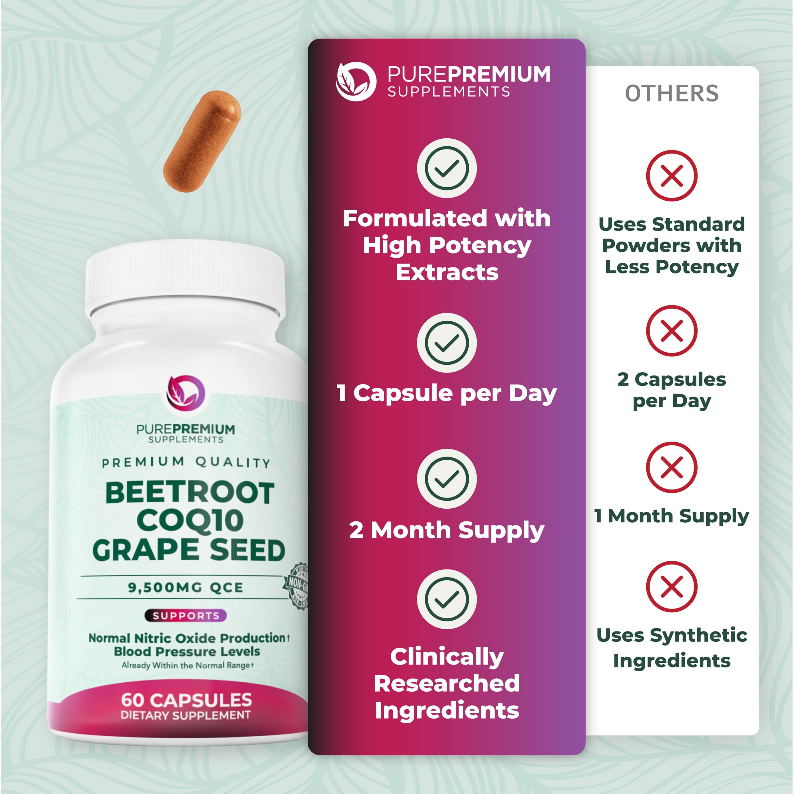 PurePremium estilo de vida con actividad ligera, apoyo a la salud del corazón