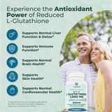 PurePremium polvo de glutatión en texturas finas que sugiere biodisponibilidad