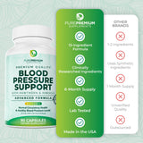 PurePremium mezcla de espino, ajo y hibisco, fórmula botánica completa