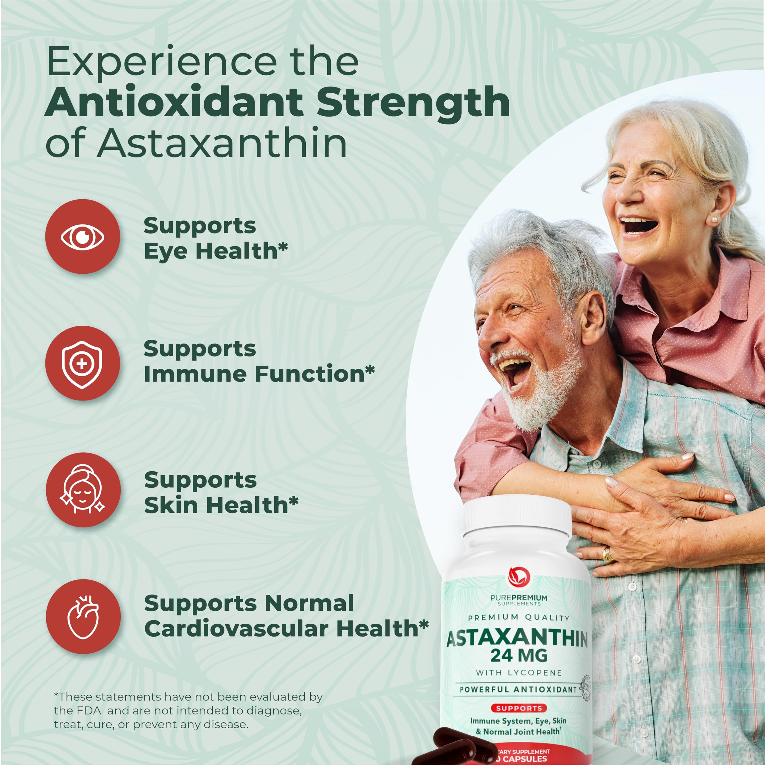PurePremium astaxanthin textura del aceite y pureza del ingrediente activo