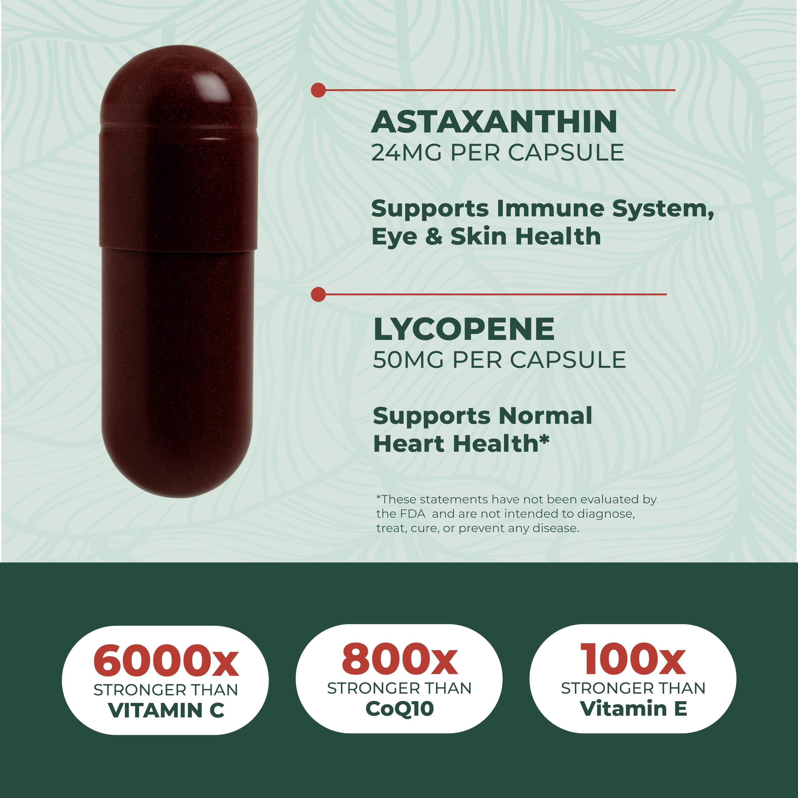 PurePremium astaxanthin envase abierto mostrando 60 cápsulas y duración