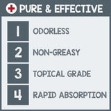 pureSCRUBS etiqueta que destaca origen Zechstein y pureza mineral superior