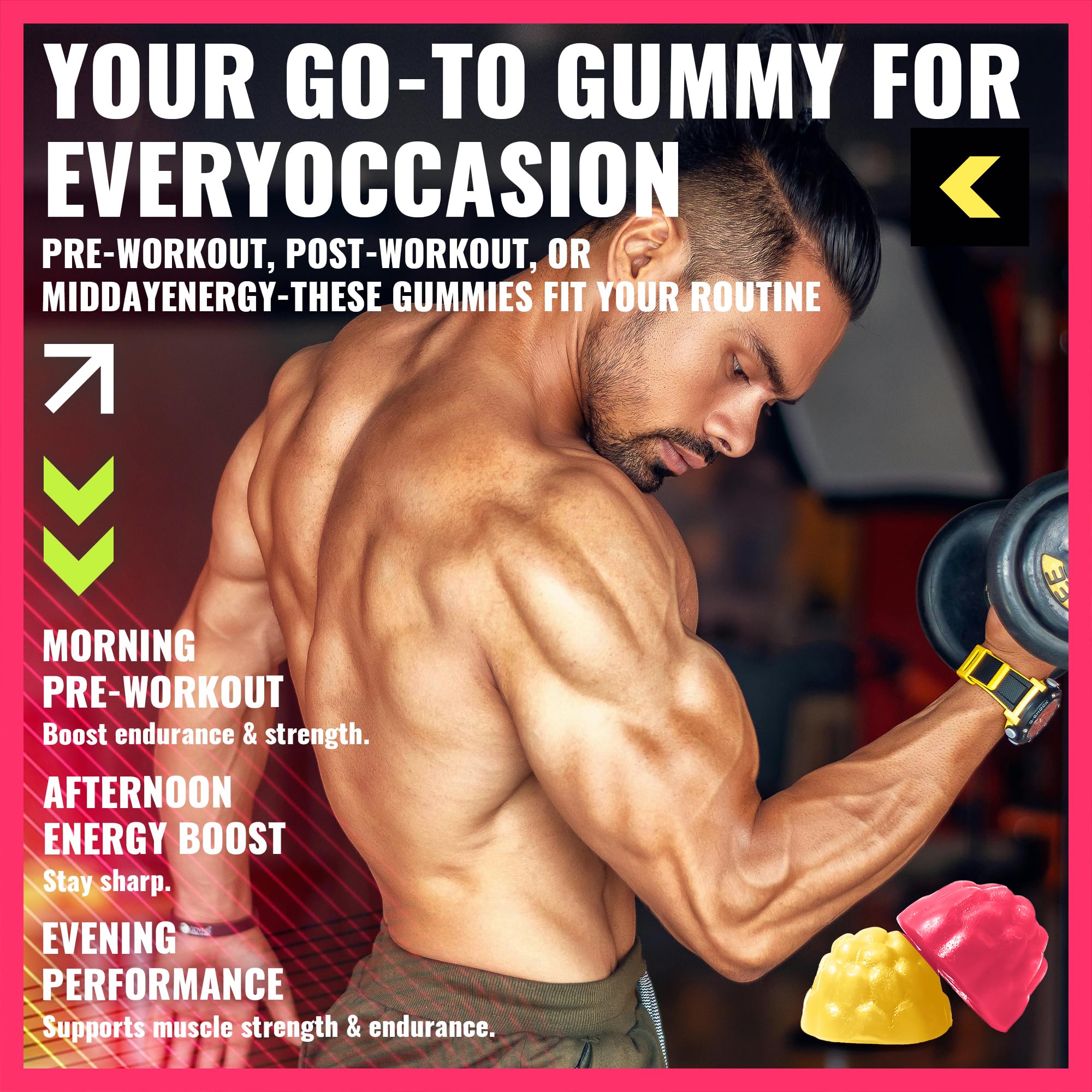 PURESTVITS estilo de vida en gimnasio con el frasco junto a pesas
