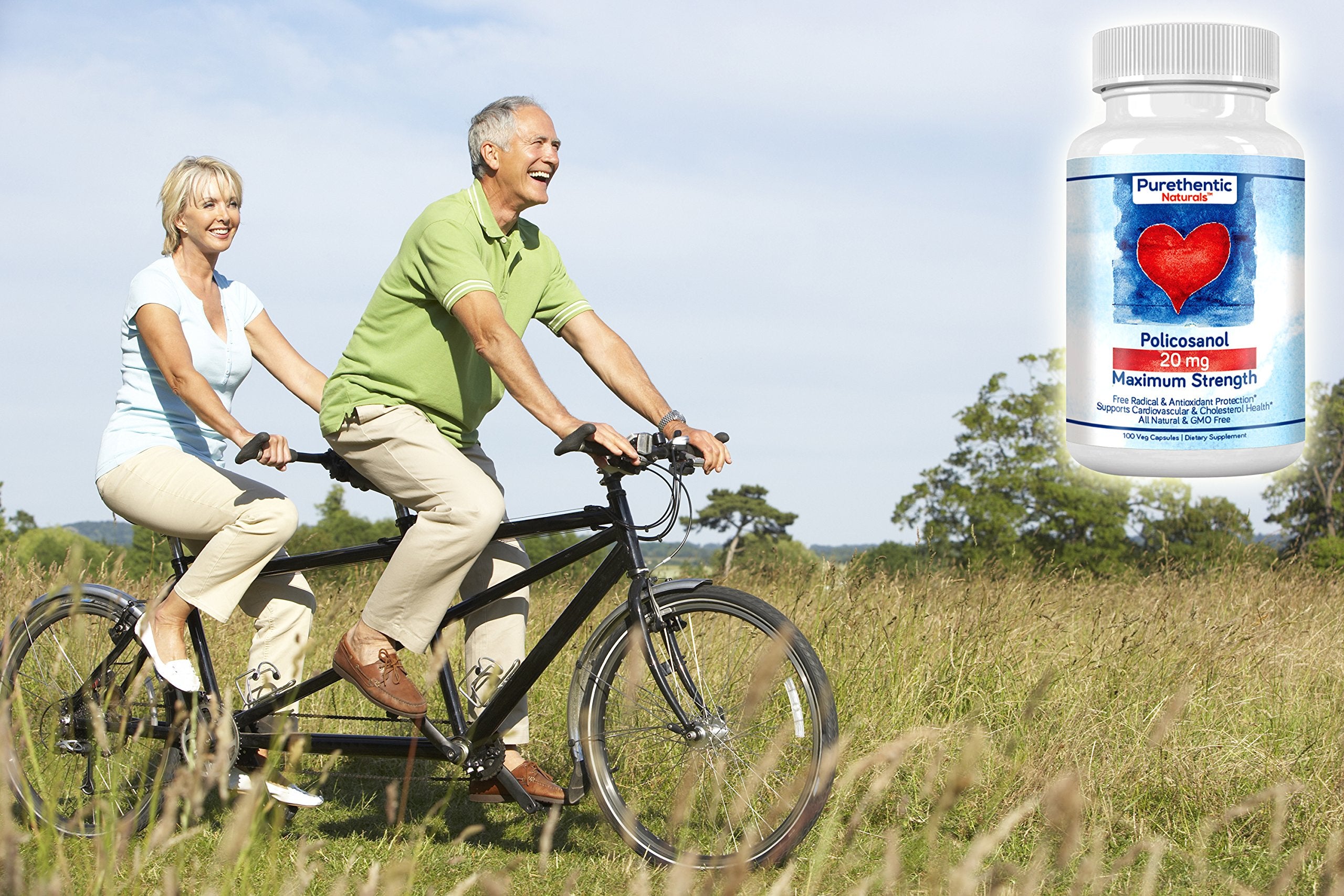 Purethentic Naturals cápsulas dentro del envase, alta concentración visible