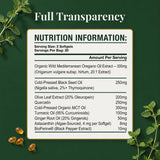 PURETREX etiqueta informativa closeup, información clara de ingredientes