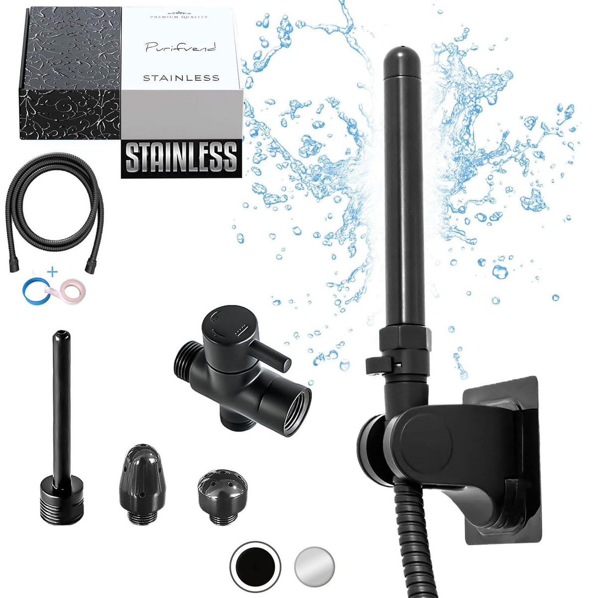 Purifvend kit frontal mostrando componentes y diseño duradero