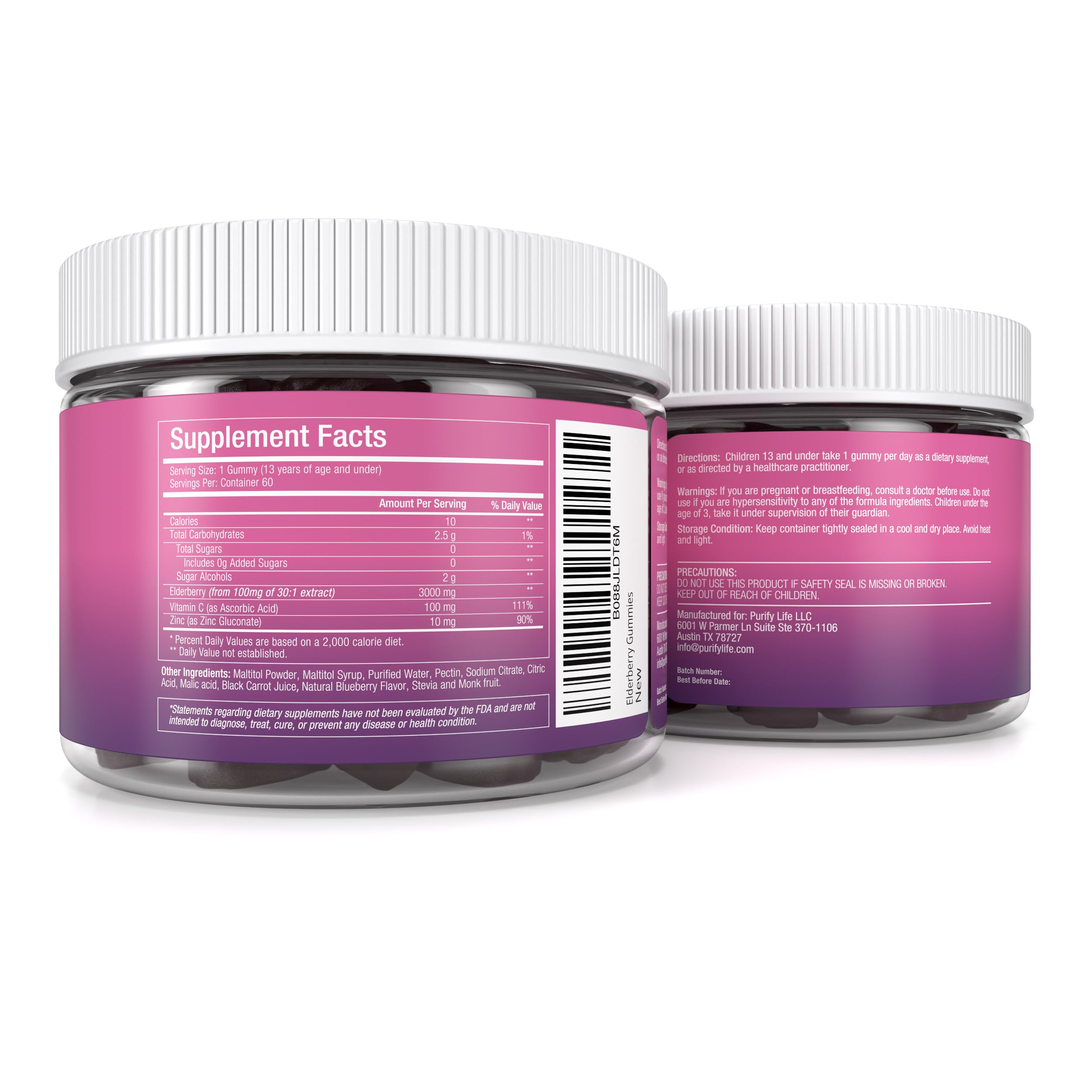 Purify Life niño tomando gominola, formato masticable fácil y sin llanto