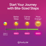 Purify Life etiqueta nutricional legible y certificaciones claras