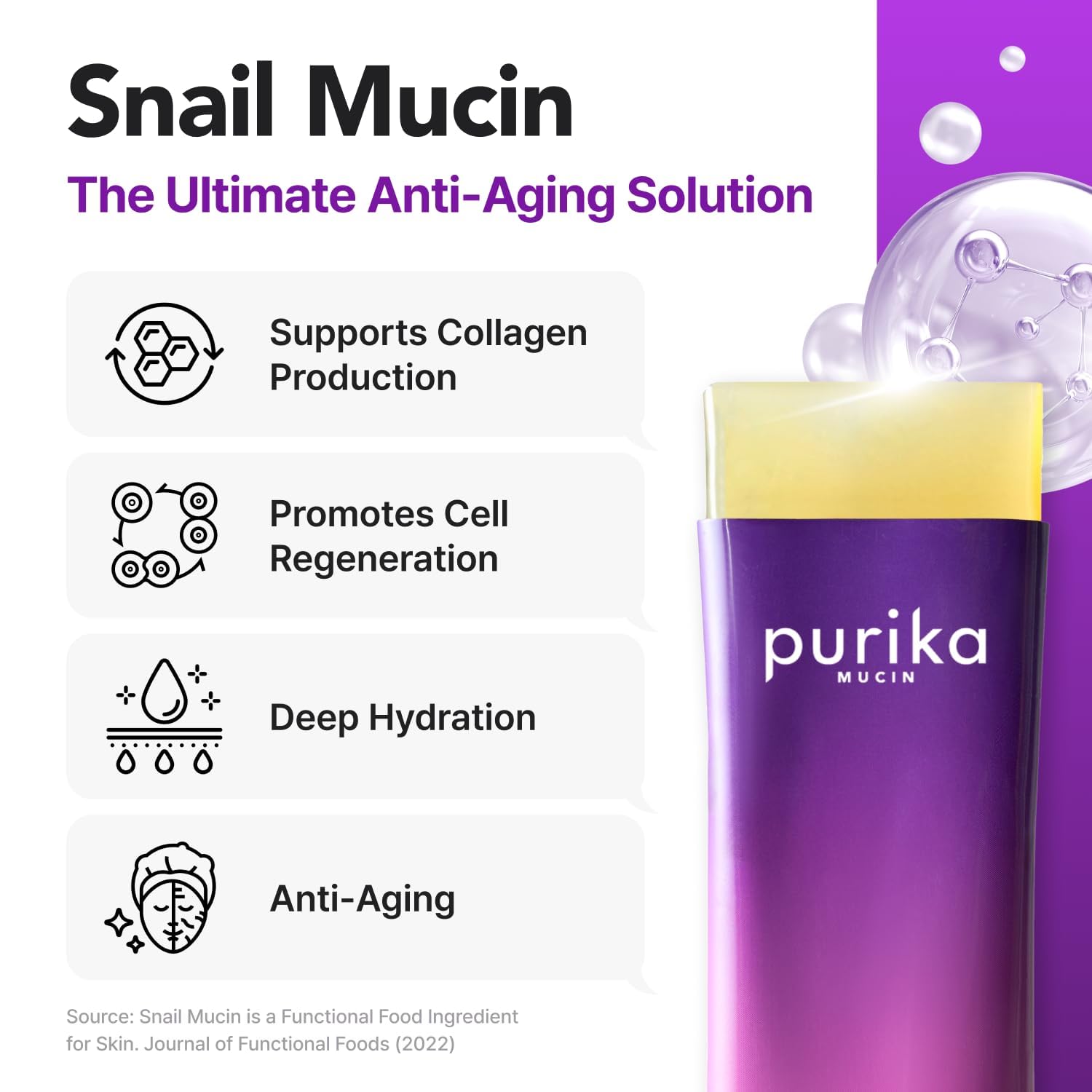 PURIKA MUCIN instrucciones de uso en el envase para seguir la dosis diaria