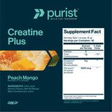PURIST polvo en mano mostrando pureza Creapure y mezcla fácil