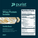 PURIST polvo de proteína textura fina que facilita batidos