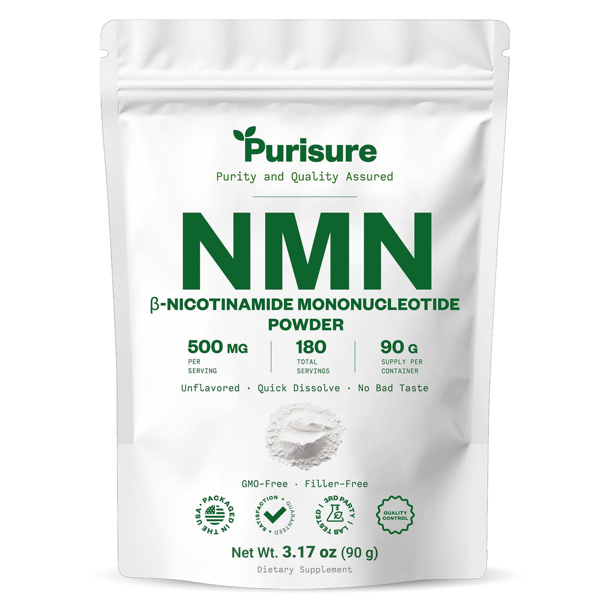 Purisure envase frontal mostrando etiqueta y beneficio de pureza
