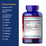 Puritan's Pride etiqueta con información nutricional clara y concentración de 400 mg
