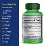 Puritan's Pride etiqueta nutricional legible con datos del producto