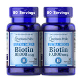 Puritan's Pride frontal del pack mostrando frascos y beneficio de suministro prolongado