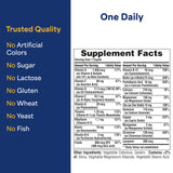 Puritan's Pride etiqueta con lista de ingredientes para transparencia y confianza