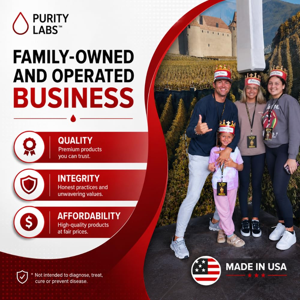 Purity Labs comparación de tamaño con moneda para visualizar escala de la cápsula