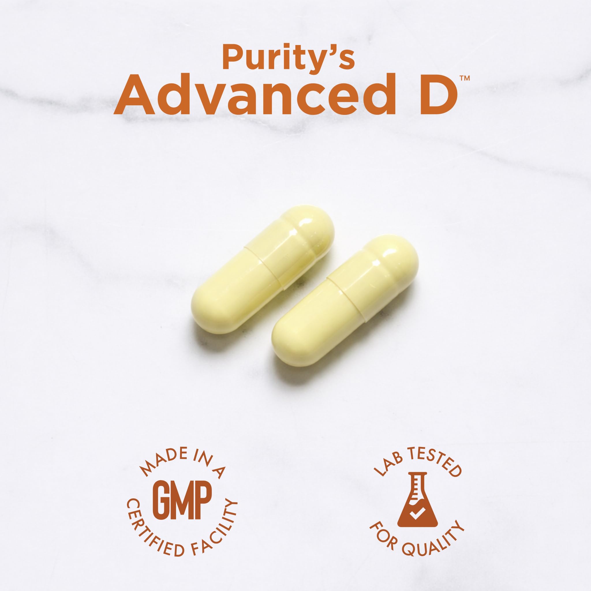 Purity Products Advanced D en mano para apreciar escala y formato