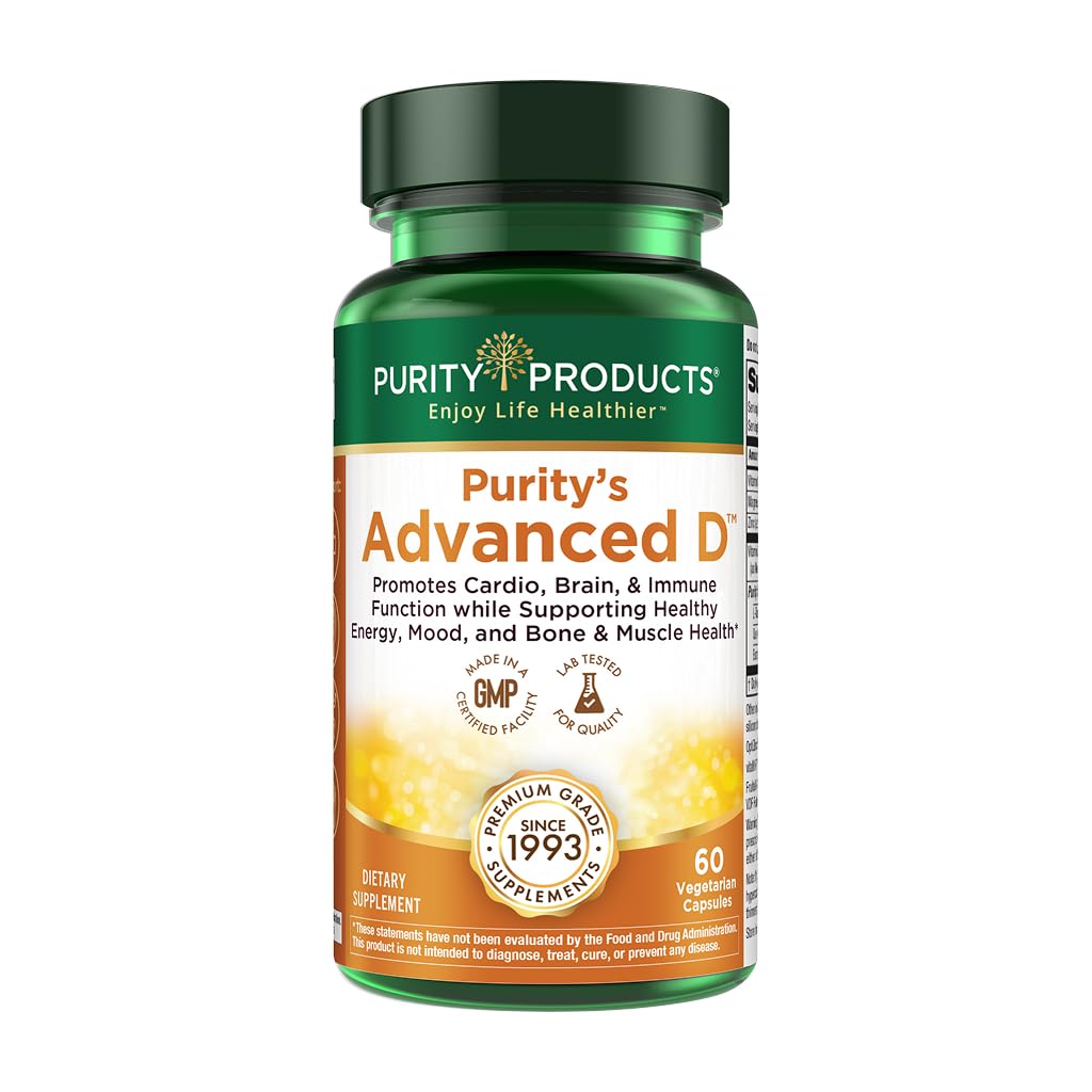 Purity Products Advanced D vista frontal con beneficios claros