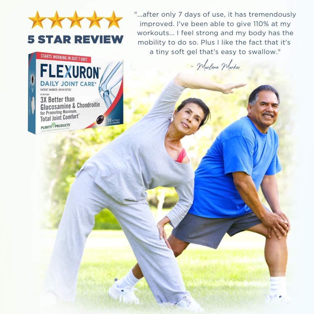 Purity Products Flexuron cápsula abierta mostrando el contenido y la concentración de nutrientes