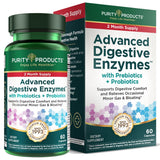 Purity Products frente del empaque mostrando 60 cápsulas y beneficio digestivo