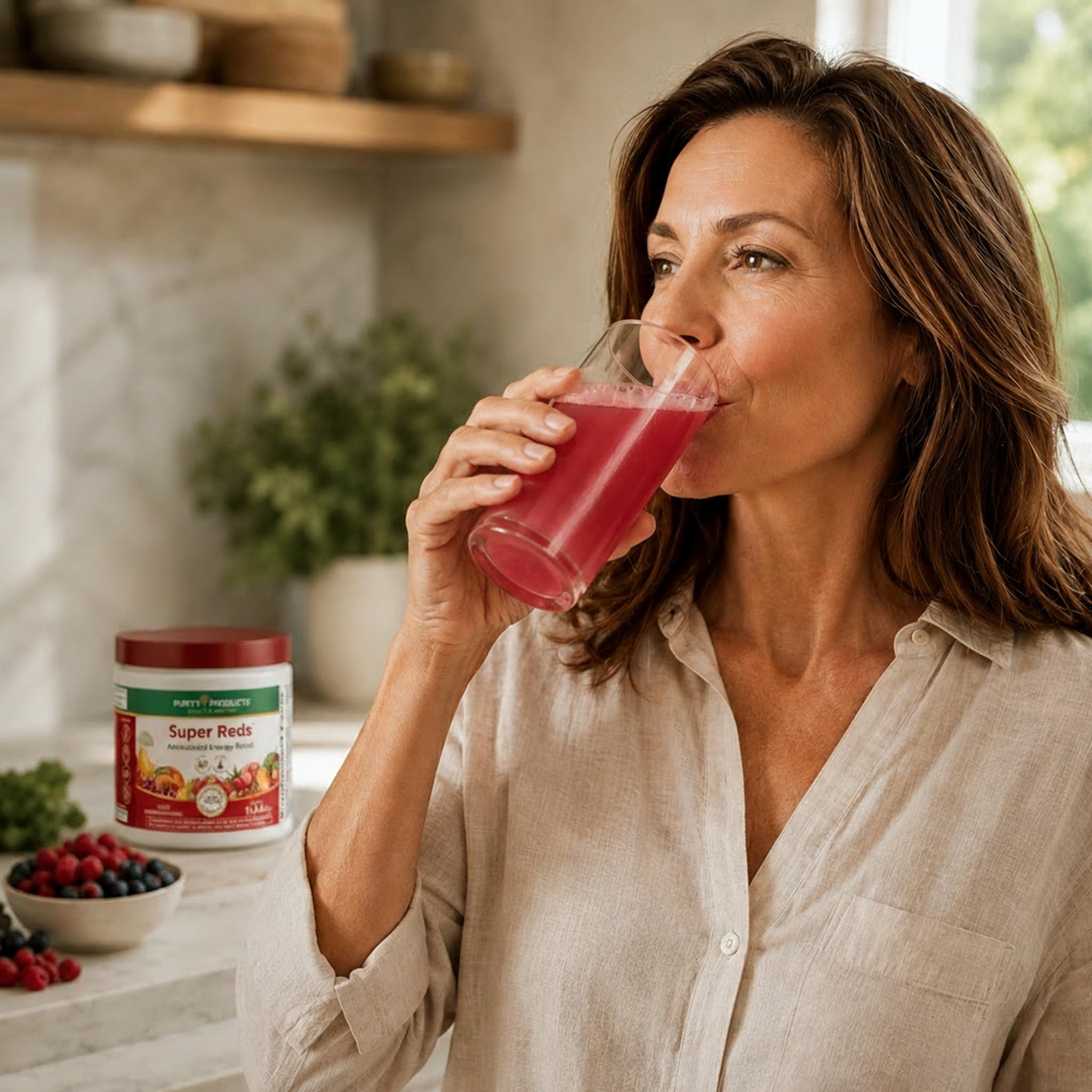 Purity Products etiqueta con información nutricional y lista de ingredientes clara