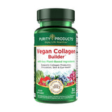 Purity Products embalaje frontal mostrando tabletas veganas y beneficios visibles