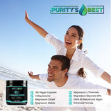 Purity's Best cápsula en primer plano mostrando textura y calidad vegetal