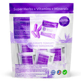 Purple Tree etiqueta informativa ampliada, claridad sobre ingredientes y dosificación