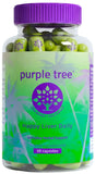 Purple Tree frasco frontal mostrando etiqueta clara y beneficios principales