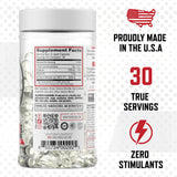 Purus Labs cápsulas en primer plano destacando tamaño y textura visible, fácil dosificación