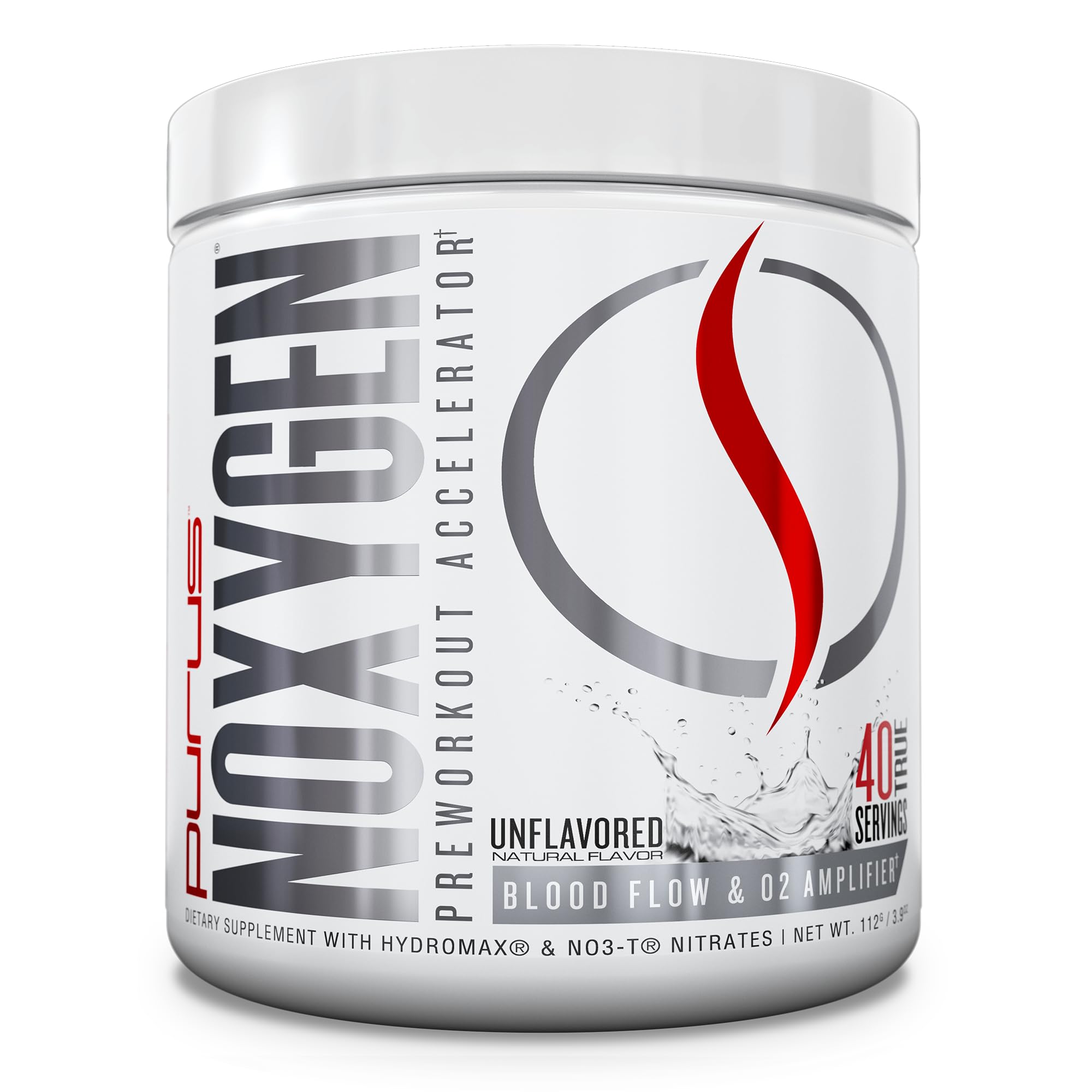 Purus Labs envase NOXygen frente mostrando diseño y beneficios