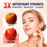 Puyflam etiqueta con ingredientes clave astaxantina, resveratrol y licopeno