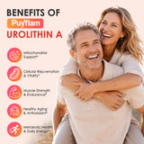 Puyflam etiqueta con ingredientes 4 en 1 destacando urolithin A y cofactores