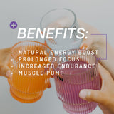 PWDRS bebida preparada en vaso lista para entrenar mejora energía