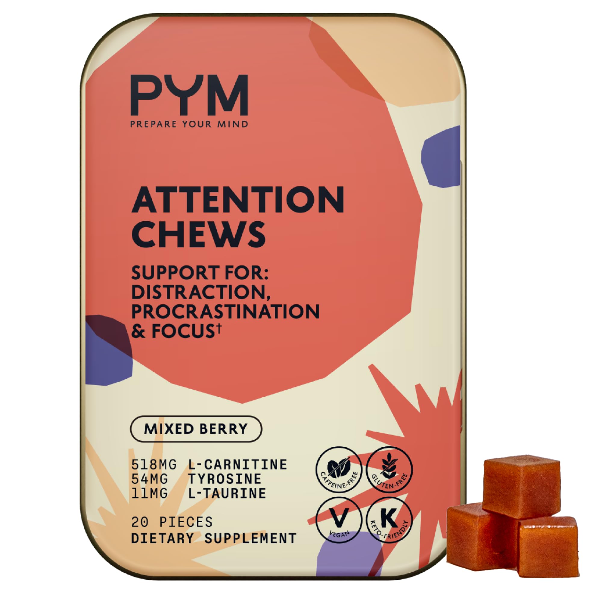 PYM Health envase frontal del producto mostrando diseño y cantidad