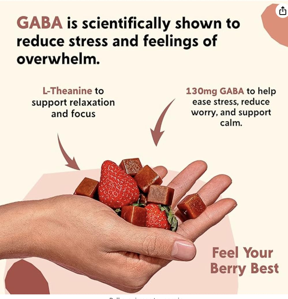 PYM etiqueta con ingredientes y cantidades de GABA y L-Theanine