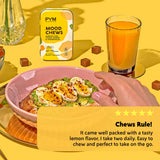 PYM envase abierto con masticables listos para consumo rápido