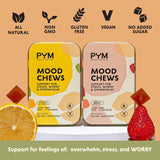 PYM etiqueta de ingredientes clara con GABA y L‑Theanine destacados