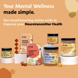 PYM Health en ambiente nocturno junto a libro y lámpara, promueve calma