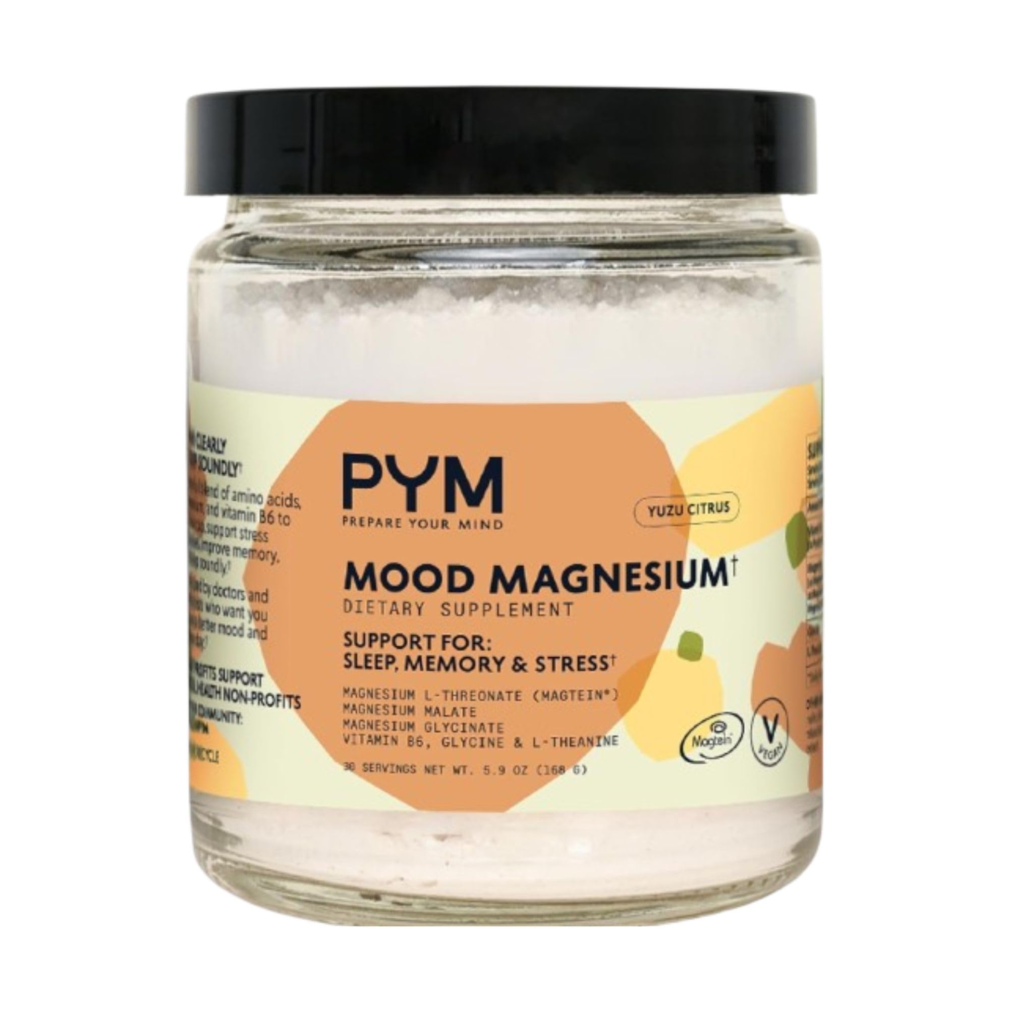 PYM Health frente del empaque muestra 30 sobres y beneficios para el sueño